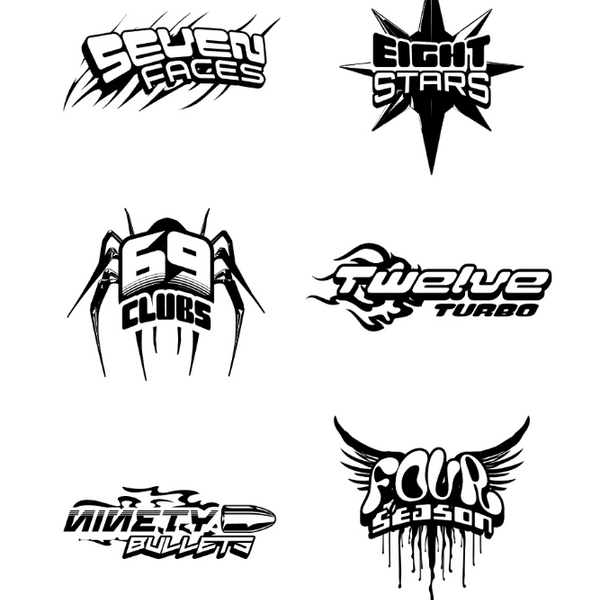 Kittl template design example.