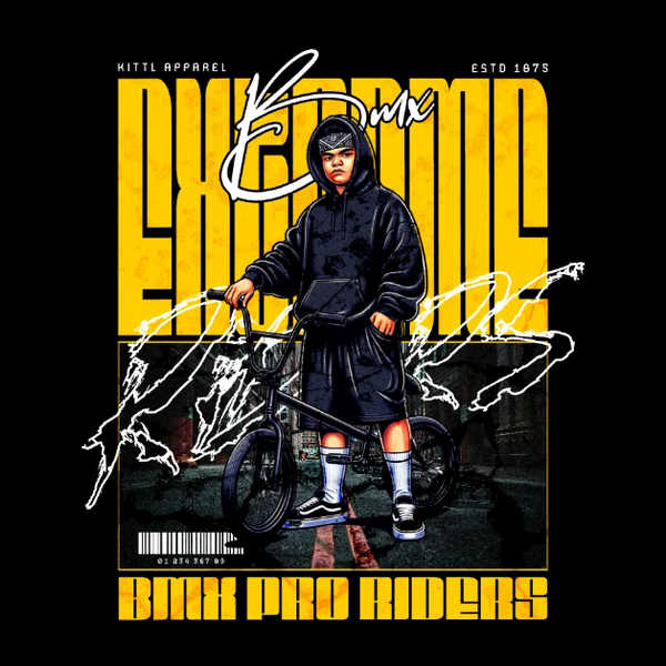 Kittl template design example.